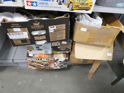 Lot 2518 - 5 boxes containing selection of Scalextric and...