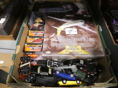 Lot 2527 - Box containing various Diecast vehicles and...