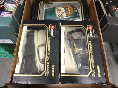 Lot 2529 - 2 boxes containing Burago Diecast vehicles