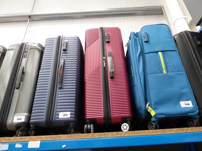 Lot 3341 - Rock hard shell triple suitcase