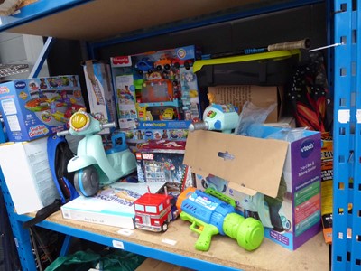 Lot 3349 - Shelf containing mixed assorted toys including...