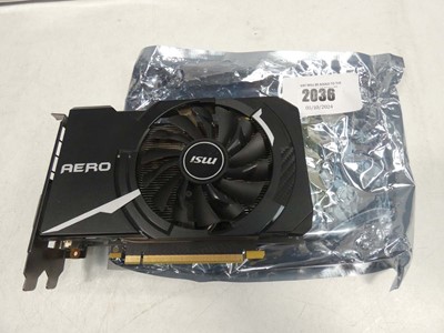 Lot 2036 - MSi GTX 1060 Aero ITX graphics card