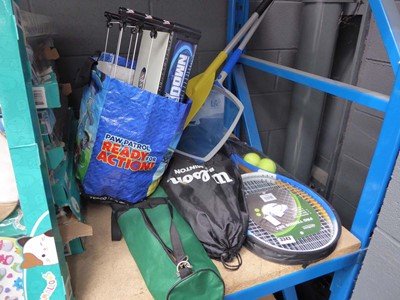 Lot 3356 - Mixed lot of tennis rackets, nets etc