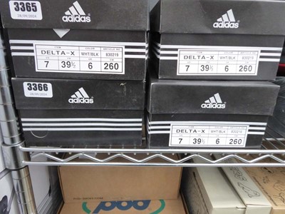 Lot 3366 - 2 boxed pairs of Adidas Delta-X shoes