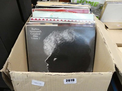 Lot 2619 - Box containing various records inc., TalkTalk,...