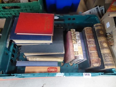 Lot 5418 - Box containing various books to include the...