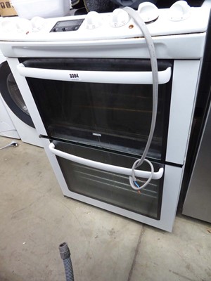 Lot 3384 - Zanussi white integrated electric cooker