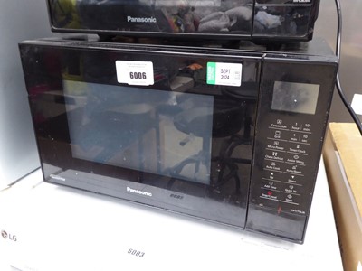 Lot 6006 - Panasonic black microwave