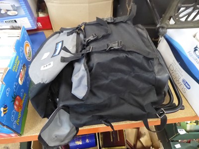 Lot 5476 - Rucksack with quantity of fishermans tackle boxes