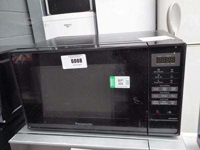 Lot 6008 - Panasonic black microwave