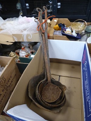 Lot 5523 - Quantity of cast iron ladles