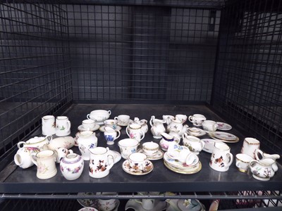 Lot 5616 - Cage containing Coalport miniature cups,...