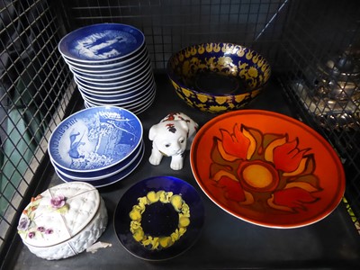 Lot 5567 - Cage containing Poole pottery bowl, Royal...