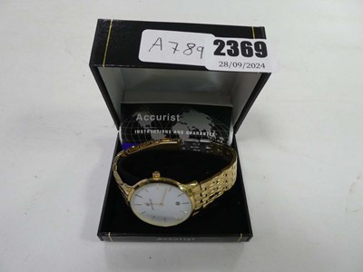 Lot 2369 - Accurist wristwatch with box