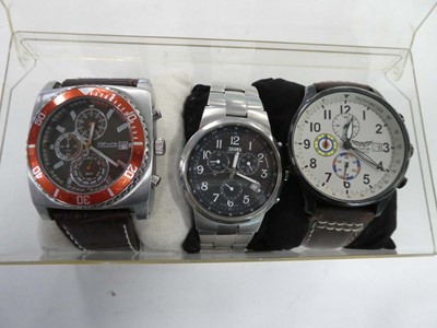 Lot 2371 - 3 wristwatches in box