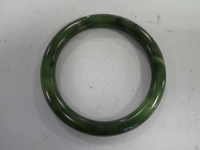 Lot 2386 - Jade style bangle