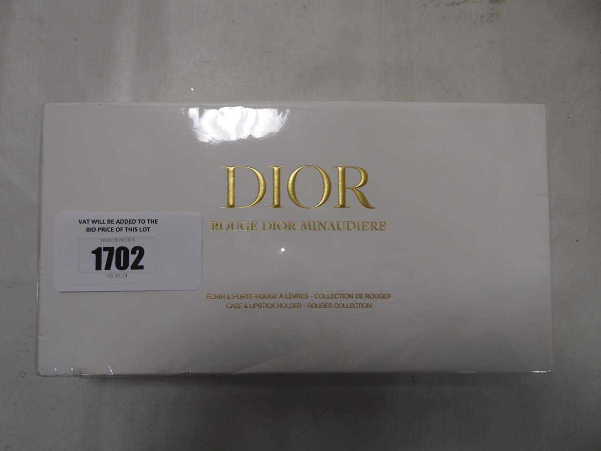 Lot 1702 - Dior rouge Dior minaudiere case & lipstick...