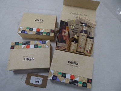 Lot 4x Vedix customized hair care box sets