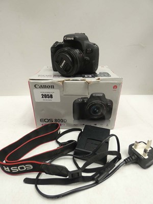 Lot 2058 - Canon EOS 800D DLSR with EF 50mm 1:1.8 STM...