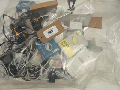 Lot 2413 - Various smartphone accessories; chargers,...