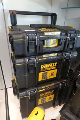 Lot DeWalt Tough System 2.0 3 section lockable...