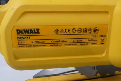 Lot DeWalt DCS777 T2 216mm 54V XR Flexvolt...