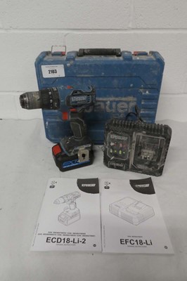 Lot Cased Erbauer EXT brushless 18V cordless combi...