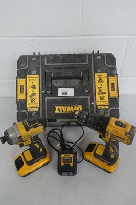 Lot Cased DeWalt DCK2060L2T-SFGB 2x 3.0 Li-Ion XR...