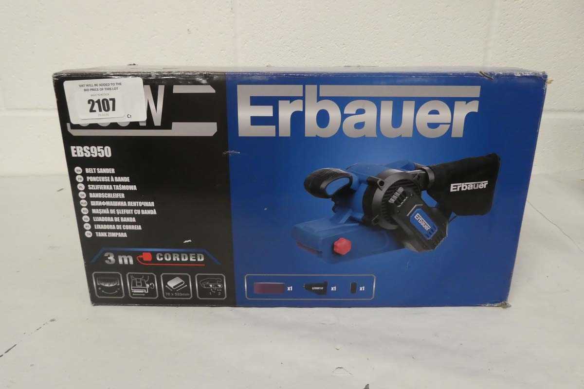 Lot Erbauer 950W belt sander (EBS950)