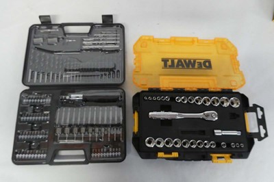 Lot Cased DeWalt 109 piece wood masonry and metal...