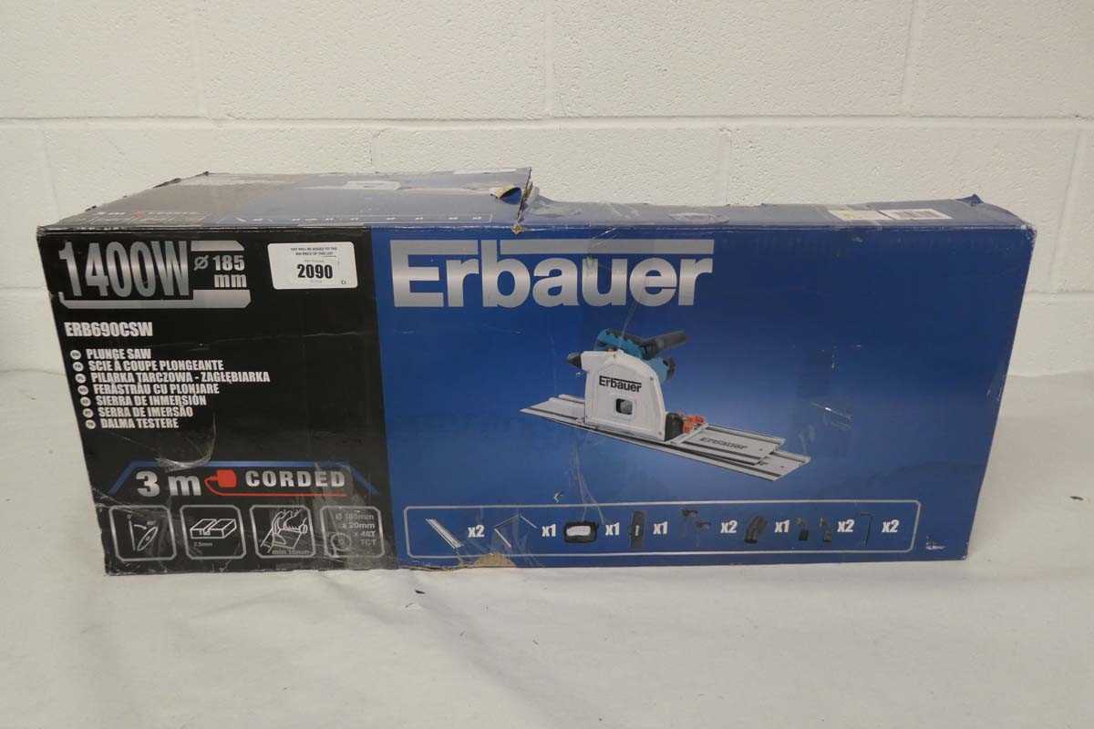 Lot Erbauer 1400W 185mm plunge saw (ERB690CSW)