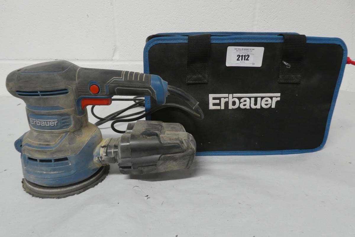 Lot Erbauer 400W 125mm. orbital sander (model ER0400)