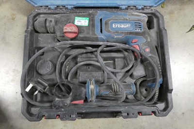 Lot Cased Erbauer 240V hammer drill (ERH750)