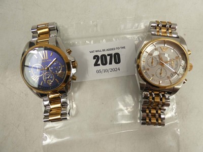 Lot 2070 - Emporio Armani AR0396 and Michael Kors MK5976...