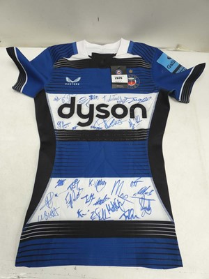 Lot 2076 - Signed Bath Rugby shirt