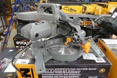 Lot Titan 240V 210mm compound mitre saw (TTB795MSW)