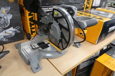 Lot Titan 240V 210mm compound mitre saw (TTB795MSW)