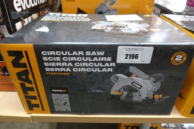 Lot Titan 240V circular saw (TTB8774CSW)