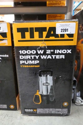 Lot Titan 1000W 2" Inox dirty water pump (TTB945PMP)