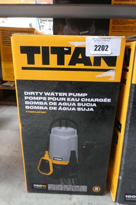 Lot Titan 750W dirty water pump (TTB844PMP)