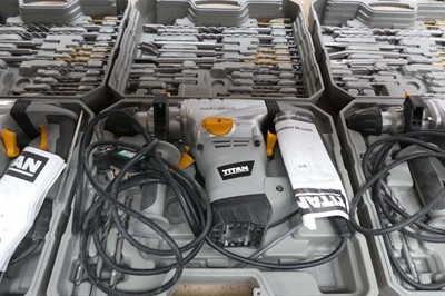 Lot Cased Titan Magnesium SDS + rotary hammer...