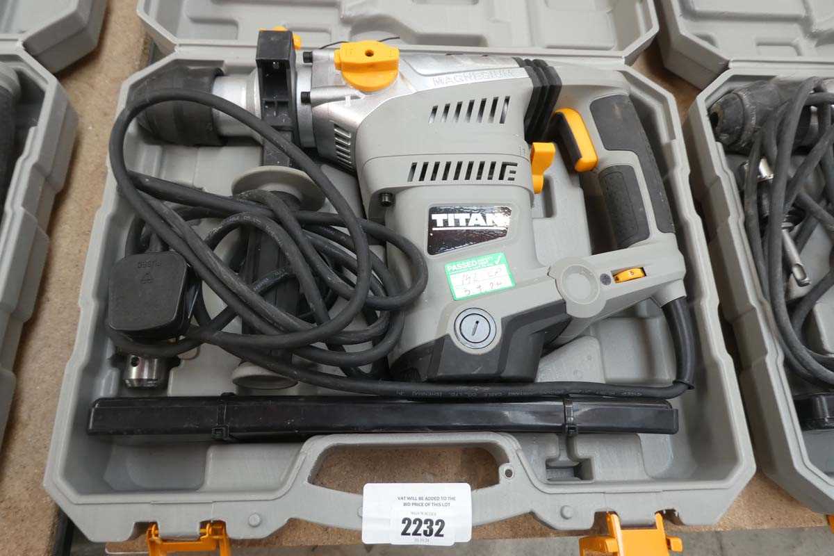 Lot Cased Titan Magnesium SDS + rotary hammer...