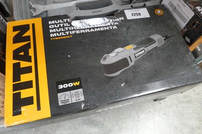 Lot 2389 - Cased Titan 240V multi tool (TTB892MLT)