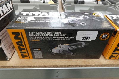 Lot Titan 4.5" 240V angle grinder