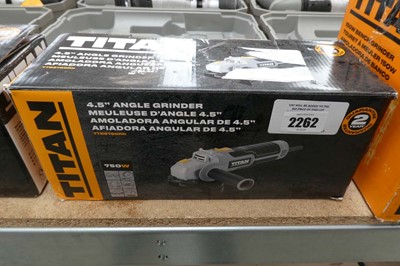 Lot Titan 4.5" 240V angle grinder