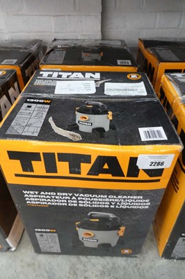 Lot 2 Titan 16L wet and dry vacuum cleaners...