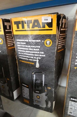 Lot Titan 150 Bar electric pressure washer...