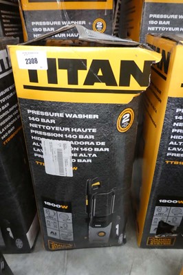 Lot Titan 140 bar electric pressure washer...