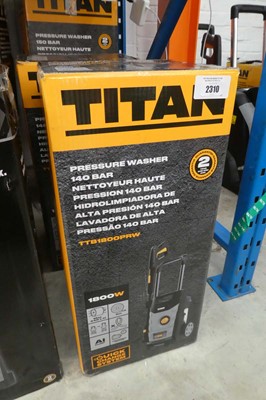 Lot Titan 140 bar electric pressure washer...