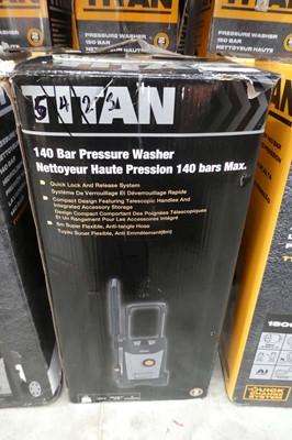 Lot Titan 140 bar electric pressure washer...